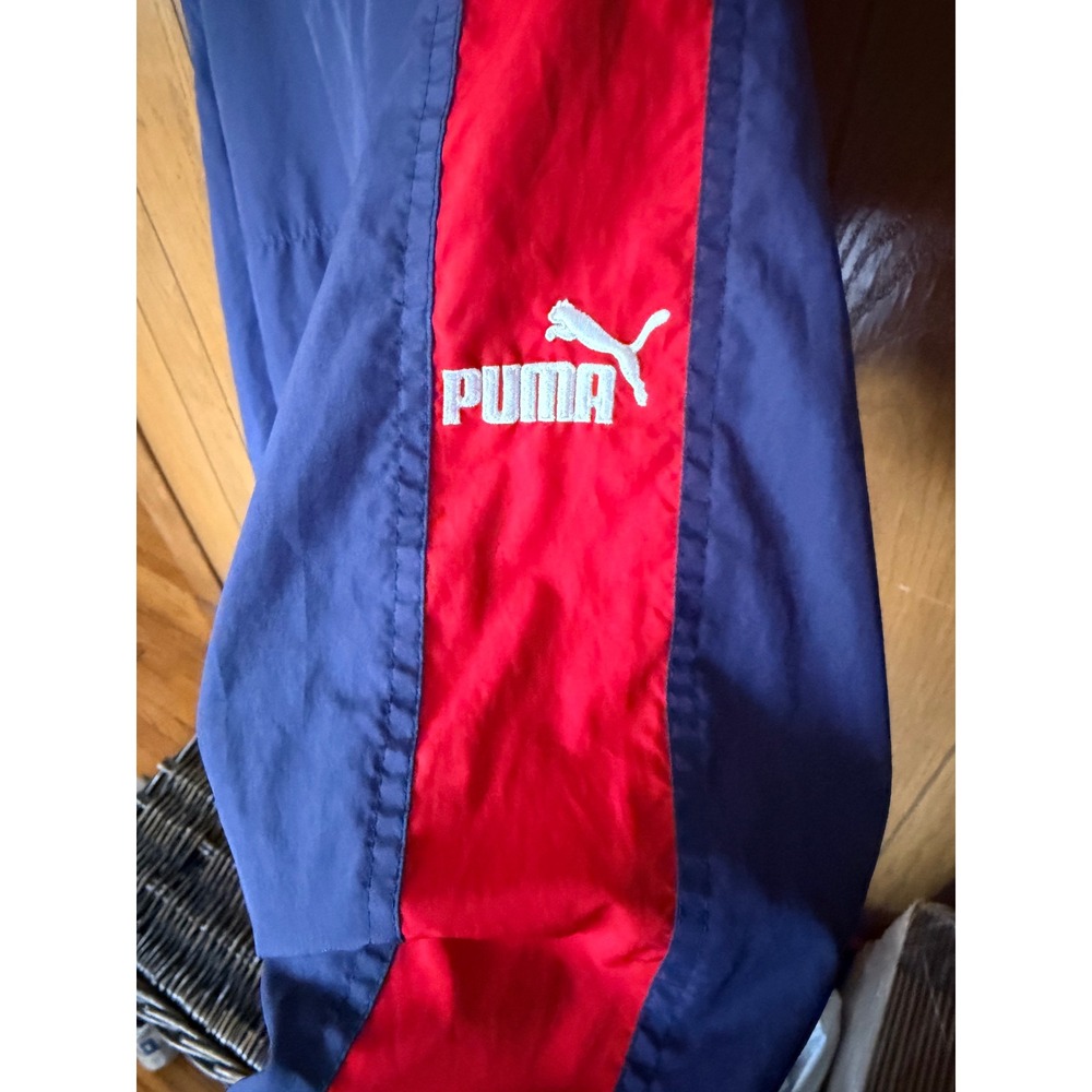 Puma Tennessee Titans NFL Windbreaker Mens XL Navy Red Pullover Vintage Vented - Picture 6 of 6
